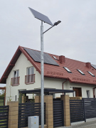 Lampa solarna LED 20W / panel 275W / słup 5m / 100Ah