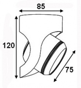 Reflektor LED LH8088 BK