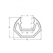 Profil aluminiowy CORNER 2m