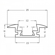 Profil aluminiowy INTERIOR 2m