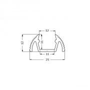 Profil aluminiowy STANDARD 2m