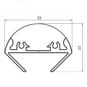 Profil aluminiowy DECOR-C 2m