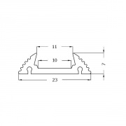 Profil PCV MICROFLEX 2.0m