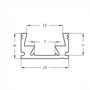 Profil aluminiowy  CLASSIC 2m