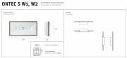 Oprawa ewakuacyjna LED ONTEC S IP65 W1/W2