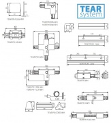 Elementy systemu szynowego TEAR