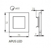 Oprawa dekoracyjna LED APUS LED