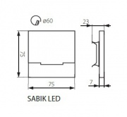 Oprawa dekoracyjna LED SABIK LED