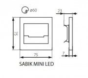 Oprawa dekoracyjna LED SABIK MINI LED