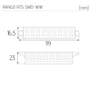 Lampa LED RANGO R7S SMD-WW