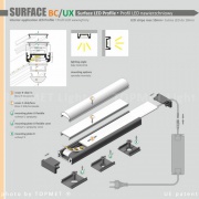 Profil LED SURFACE BC/UX