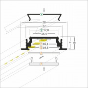 PROFIL LED GROOVE14