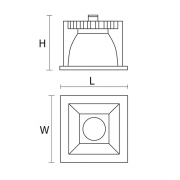 Oprawa downlight Bari DLK LED