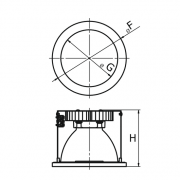 Oprawa downlight Bari LED DL 195