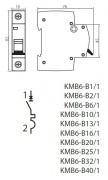 Wyłącznik nadmiarowo-prądowy IDEAL TS KMB6-B/1