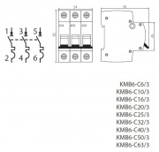 Wyłącznik nadmiarowo-prądowy IDEAL TS KMB6-C/3