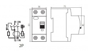 Wyłącznik różnicowo-prądowy IDEAL KRD6-2 TS