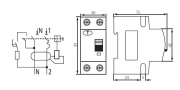 Wyłącznik różnicowo-prądowy z zabezpieczeniem nadmiarowo-prądowym IDEAL TS KRO6-2/B