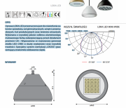 Lampa wisząca LED 150W