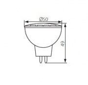 Lampa z diodami LED LED5 MR16