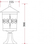 Lampa ogrodowa Styl-4314