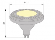 Żarowka AR111 GU10, 30°
