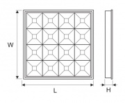 Oprawa MEDICA 1 LED  600x600 p/t