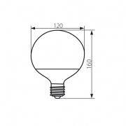 Lampa LED Luni Pro E27 LED-Ww