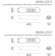 Oprawa uliczna Iskra LED P (na przejścia dla pieszych)