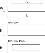 Kinkiet Semi LED