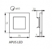 Oprawa dekoracyjna LED Apus LED W