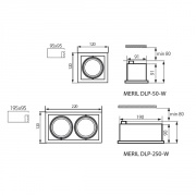 Oprawa downlight Meril