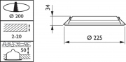 Oprawa Ledinaire SlimDownlight DN065B