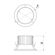 Oprawa downlight Bari DL IP65 LED