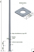 Słup oświetleniowy SX 5-12/4/F250