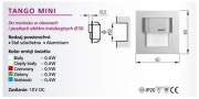Oprawa LED Tango mini Music Line aluminium