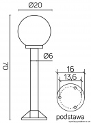 Lampa stojąca KULE K 5002/3/K 200