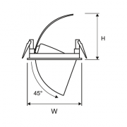 Oprawa downlight Firefly LED