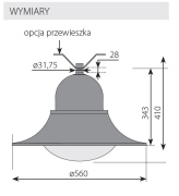 Lampa dekoracyjna wisząca