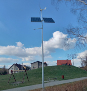  Elektriko Latarnia solarno-wiatrowa Hybrid Dual Solar LED V2