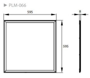 Panel podtynkowy Led Midal 60x60