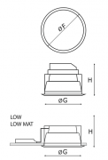 Oprawa downlight Bari ECO DL LED