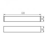 Oprawa liniowa pod tuby LED T8 ALIN 4LED 620mm NT