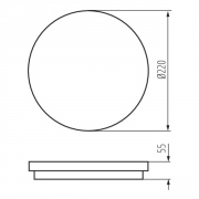 Plafoniera LED BENO LED IP54