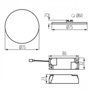 Oprawa typu downlight Arel LED