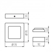 Oprawa typu downlight Konti V2LED