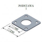 Słup stalowy oświetleniowy stożkowy 2,5mm 3-6m