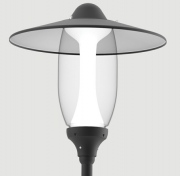 Oprawa AURIS LED asymetryczna, 3 500 K, malowana kolor czarny
