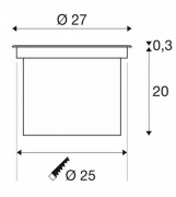 DASAR® 270, ledowa oprawa do gruntu, zewnętrzna,  okrągła, IP67, symetryczny rozsył światła