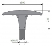 Oprawa parkowa LED IP66